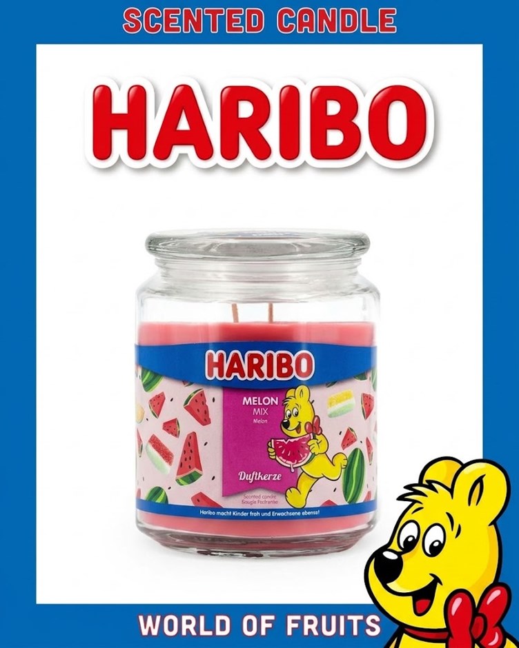 HARIBO CANDLE 小熊軟糖蠟燭 - 西瓜家族 Melon Mix (大)
