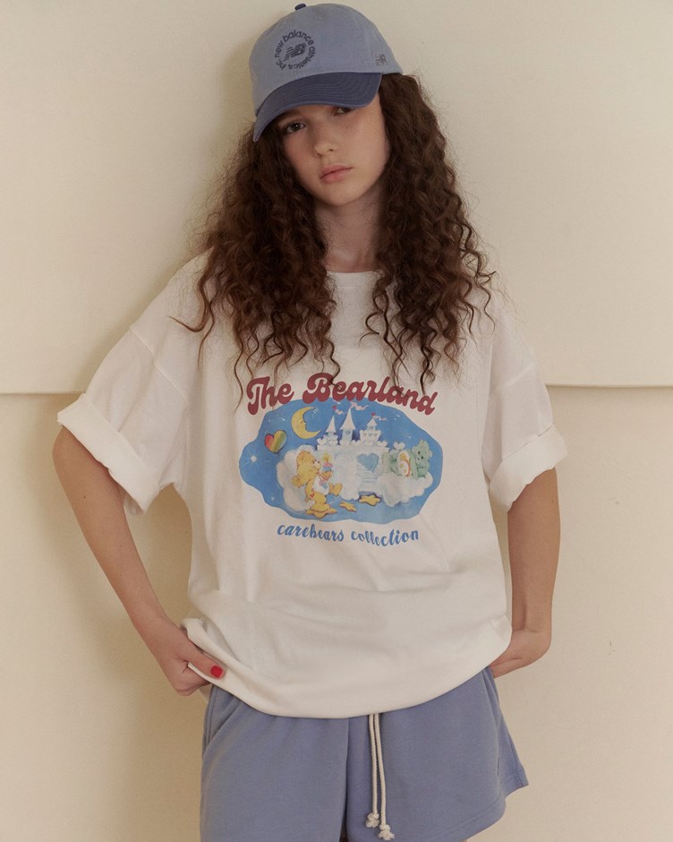 CARE BEARS愛心洗舊印花TEE