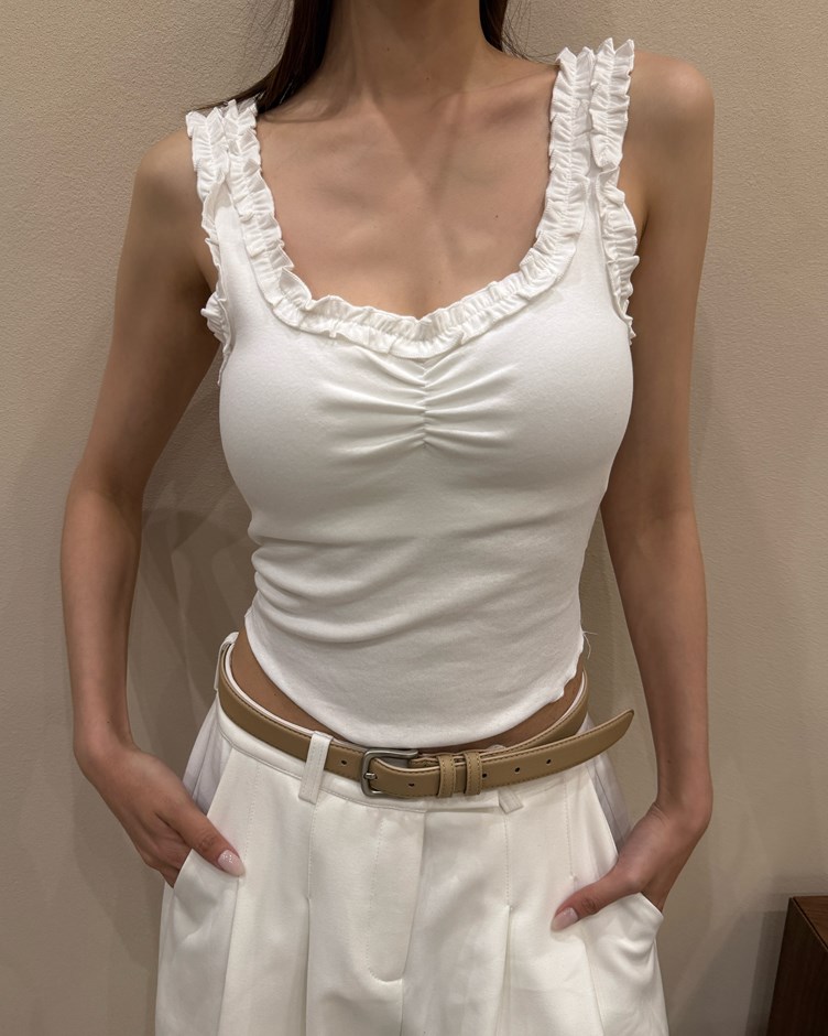 荷葉滾邊BRA TOP背心