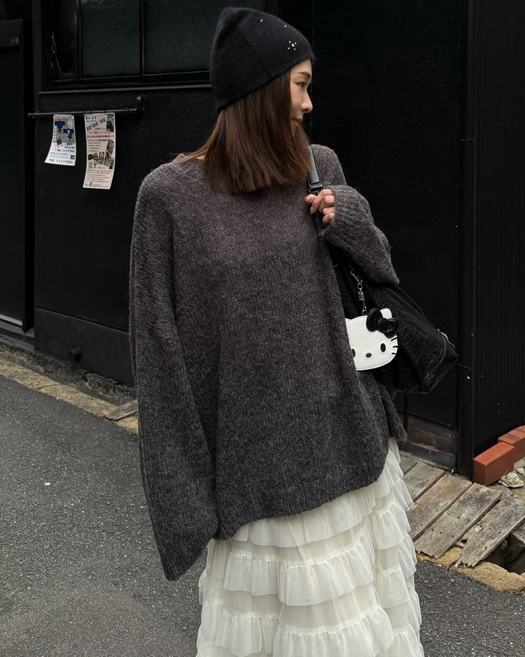柔軟純色針織毛衣