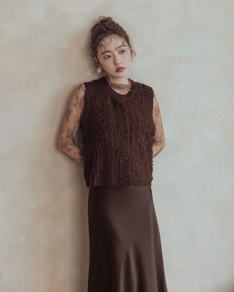 泰迪熊毛毛排釦背心