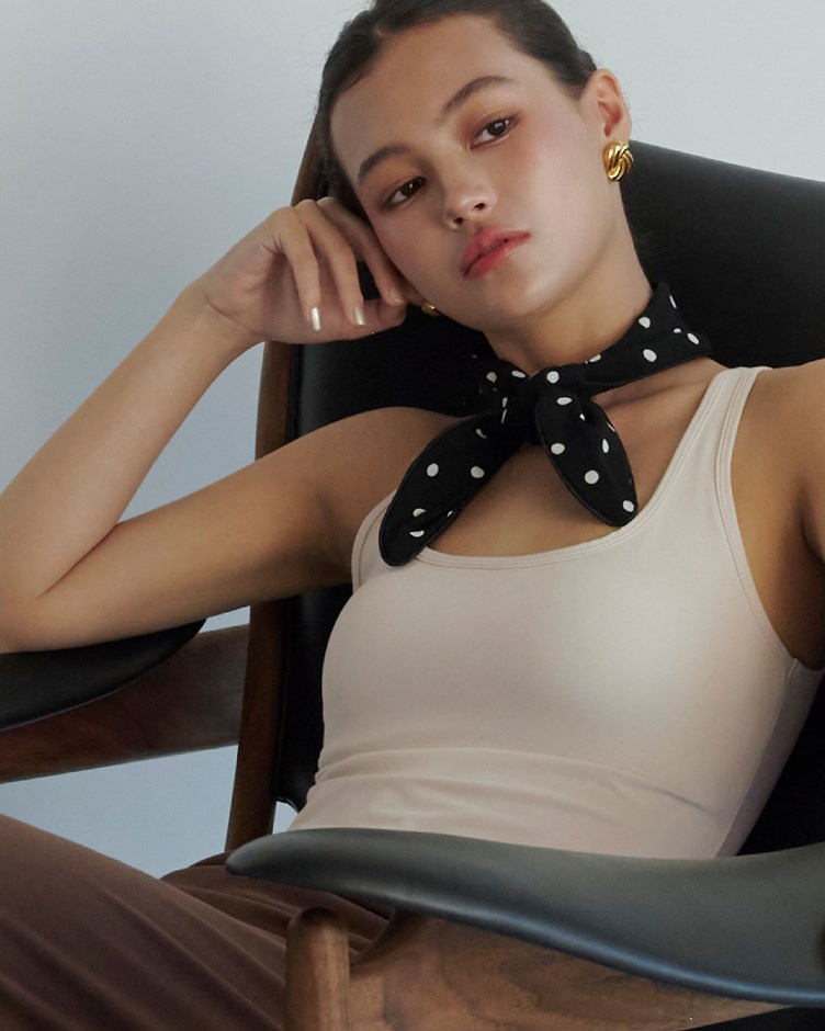 【MIT】雪肌絨 – 超沁涼寬肩帶遮副乳方領Bra Top