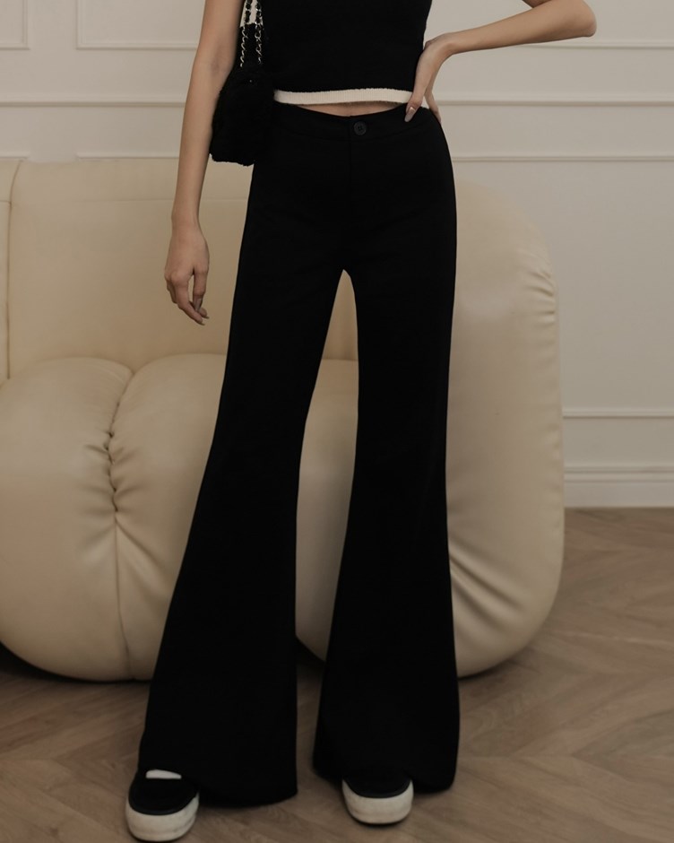 彈力落地長腿西褲