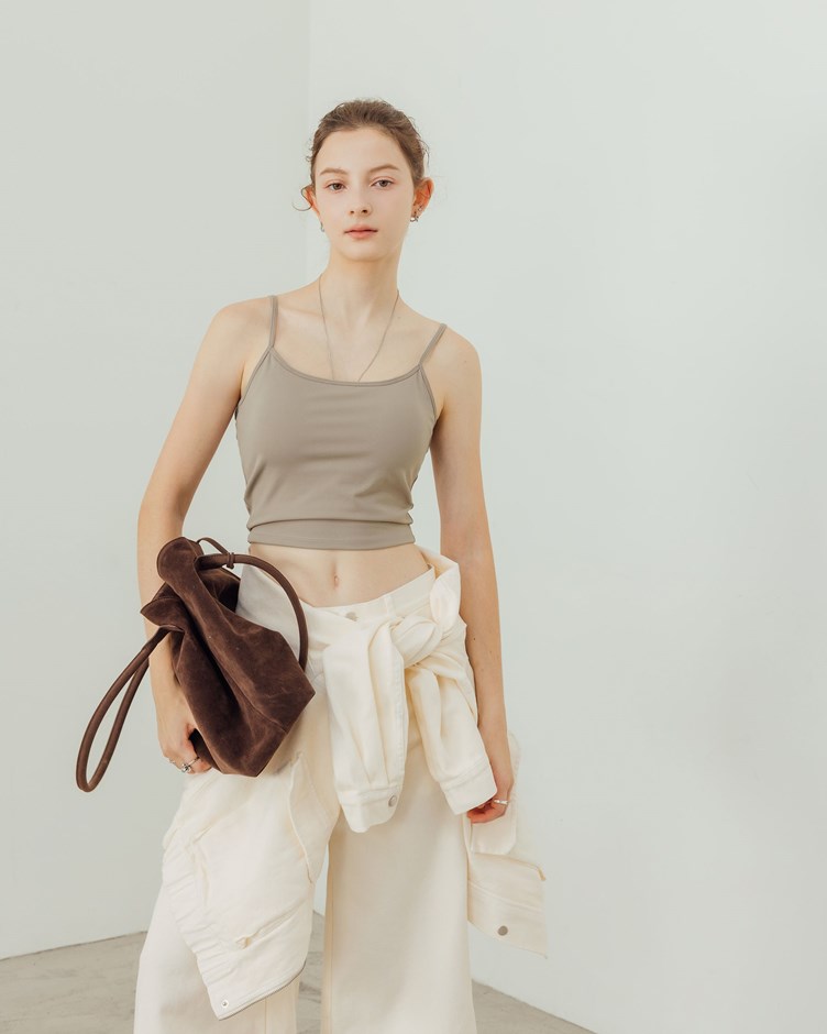 PROJECT.M 雙磨毛彈性細肩BRA TOP