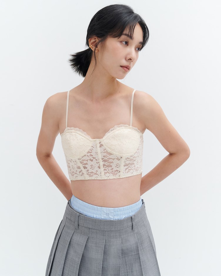 彈性蕾絲馬甲背心