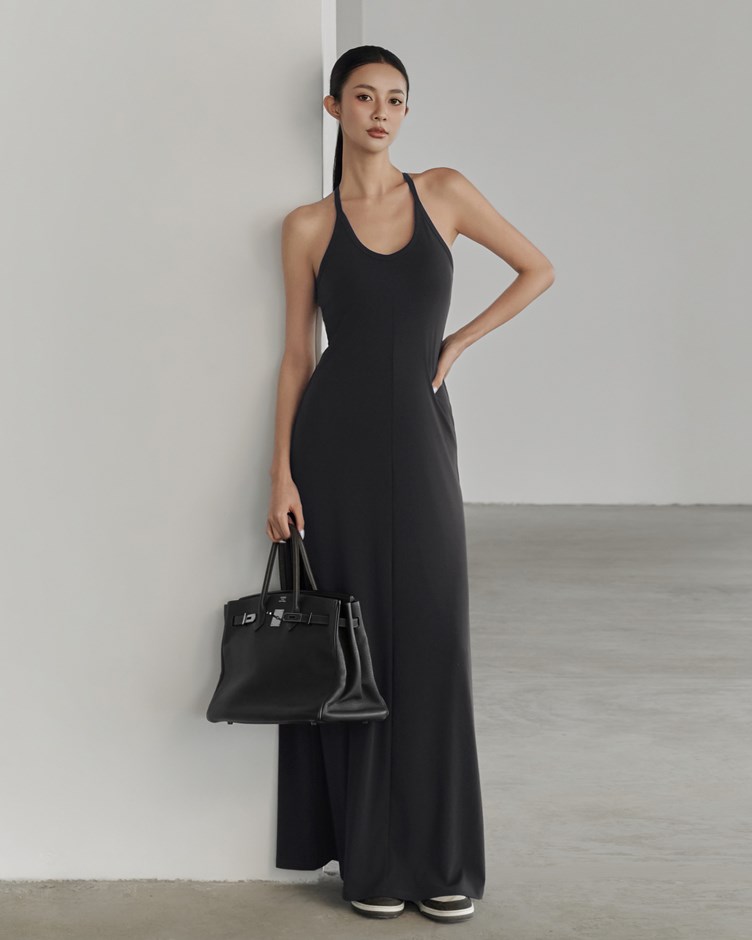 細肩挖背棉質BRA長洋