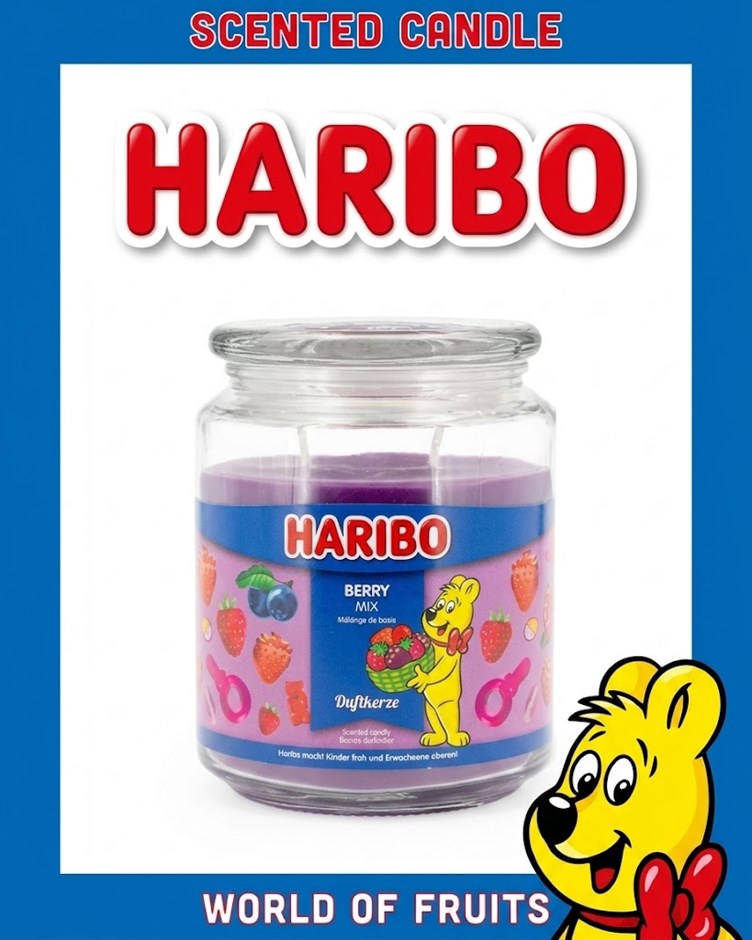 HARIBO CANDLE 小熊軟糖蠟燭 - 綜合莓果 Berry Mix (大)