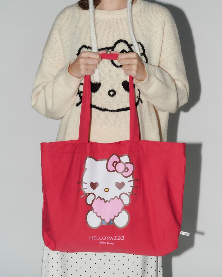 HELLO KITTY愛心造型托特包