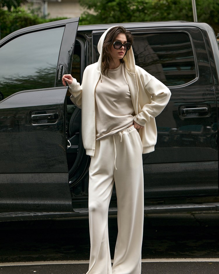 雲朵人造絲｜男女寬版闊腿長褲