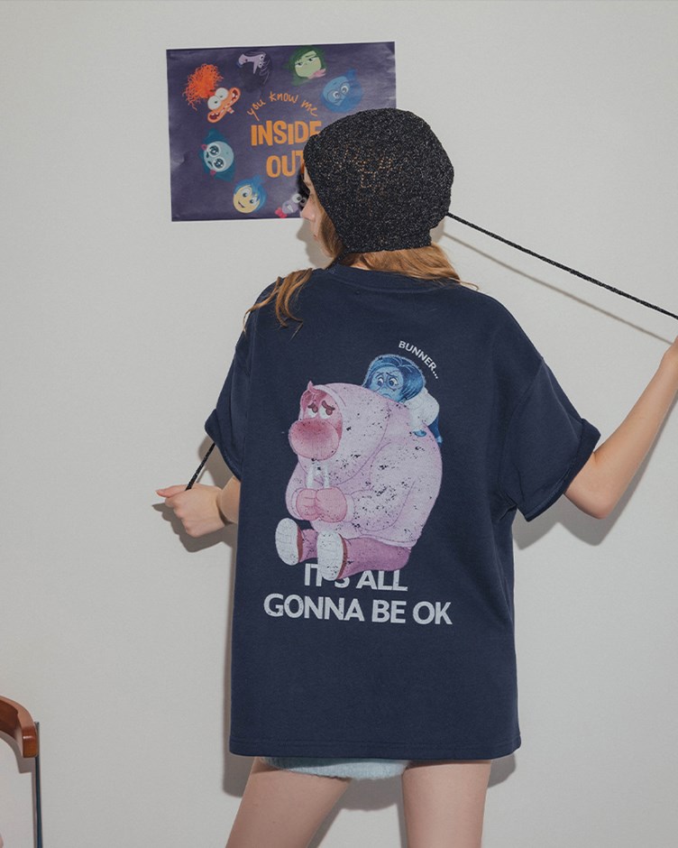 腦筋急轉彎磨毛短TEE(Pixar系列)