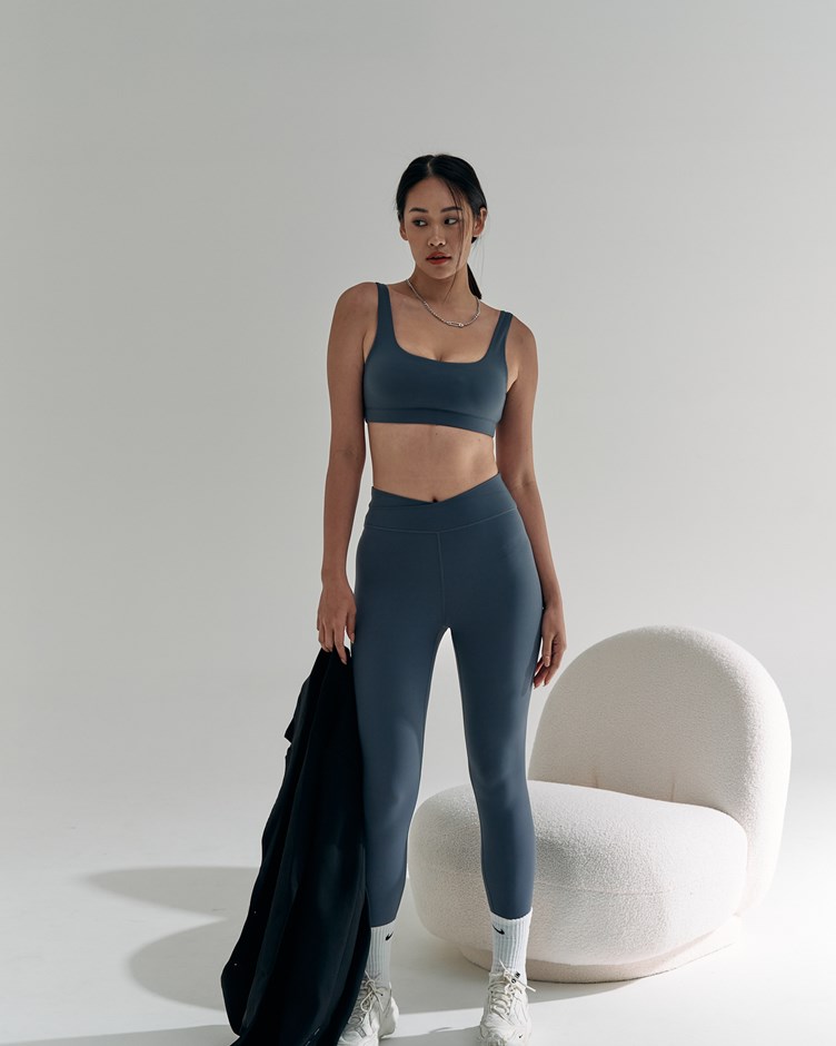Comfy柔滑交叉腰頭leggings(長版)