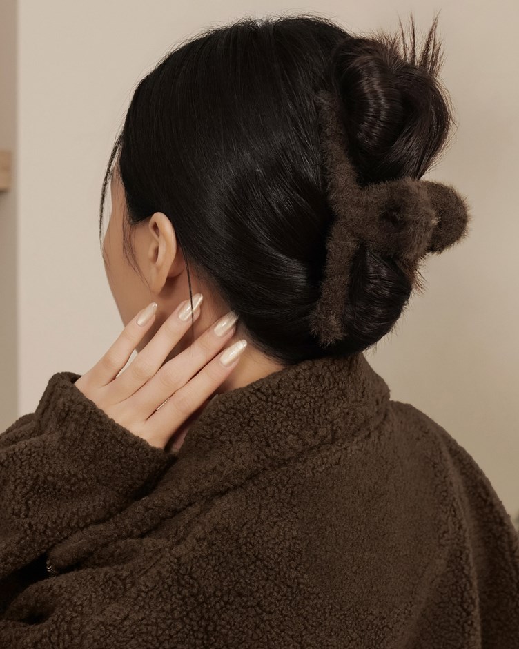 毛感針織中型抓夾