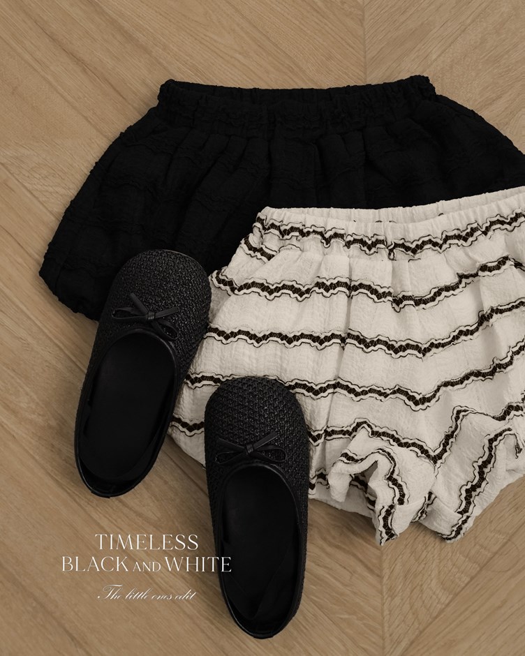 法式波紋澎澎短褲(KID)