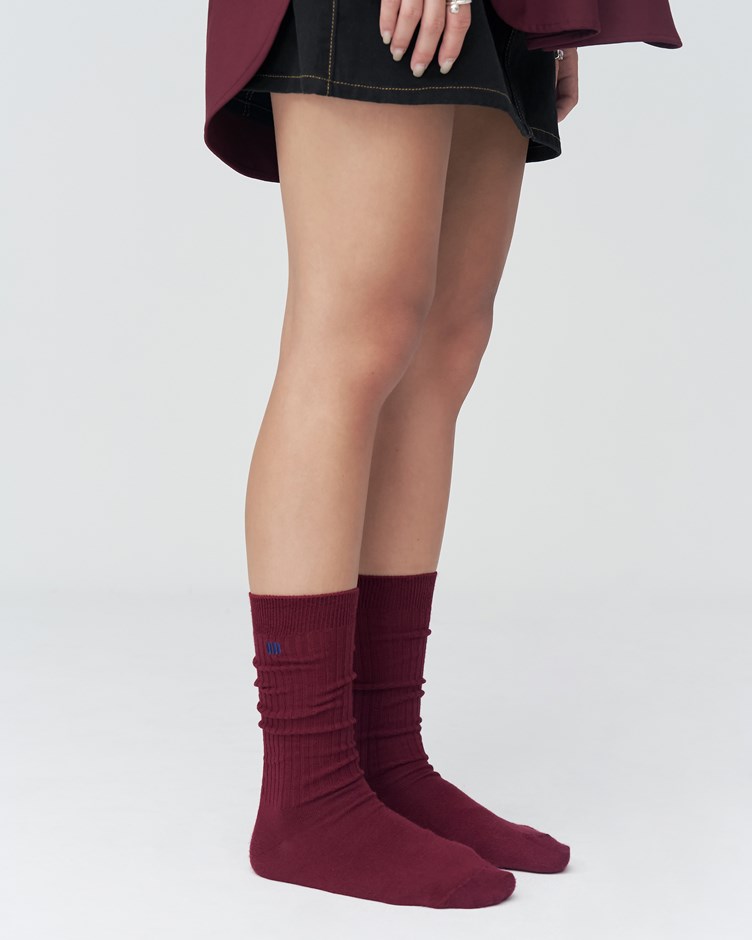 品牌 LOGO 羅紋襪