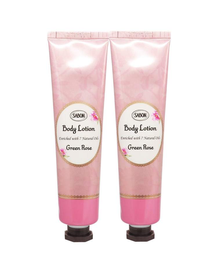 SABON 綠玫瑰身體乳液(50ml)(條裝)*2(專櫃公司貨)