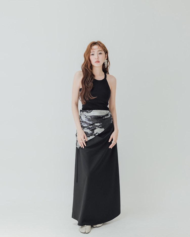 PROJECT.M 圓領挖背削肩合身短版BRA TOP