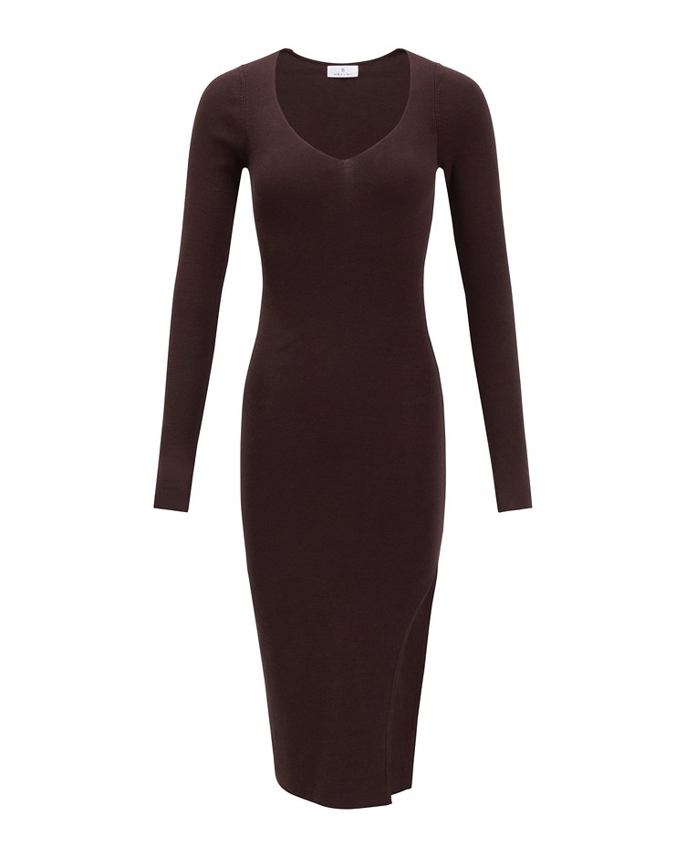 side cut bodycon dress