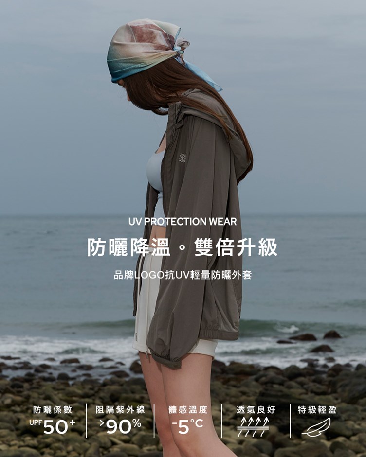 品牌LOGO抗UV輕量防曬外套(unisex)